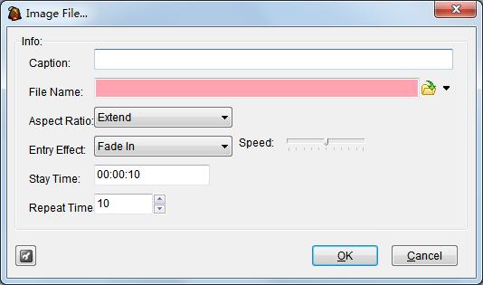 The default Repeat Time is 10 which can be modified.