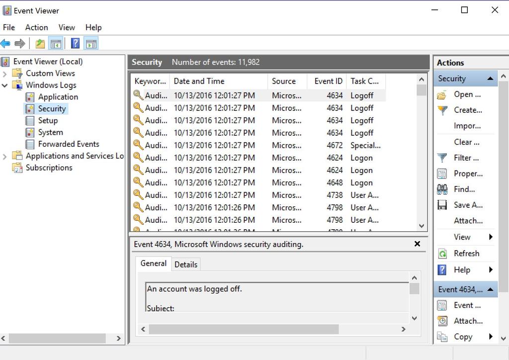 Event Viewer Monitors all system and application events Can be overwhelming Useful for troubleshooting