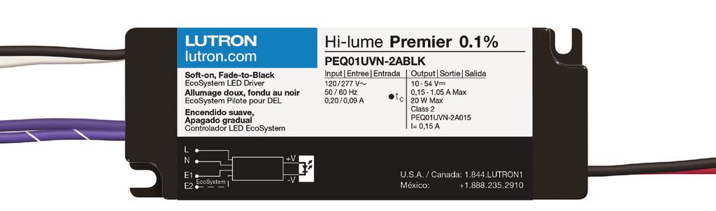 Hi-lume Premier 0.1% EcoSystem LED Driver s provide a high performance solution for any space, in any application. They provide smooth, continuous dimming down to 0.