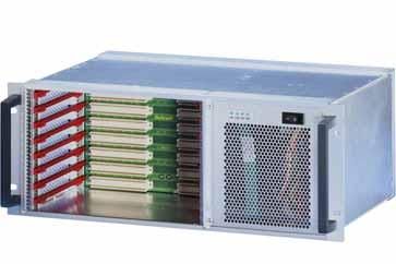 System VME4x subrack systems 4 U, 8 SLOT, WITH REAR I/O Main Catalogue System for horizontal board mounting with board formats Rear, rear I/O: U, 80 mm deep Backplane VME4x 8 slot, U, without P0 plug