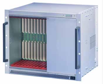 System VME4x subrack systems 7 U, 12 SLOT, WITH REAR I/O Main Catalogue System for vertical board mounting with board formats Rear: U, for 3 transition modules Backplane VME4x 12 slot, U, without P0