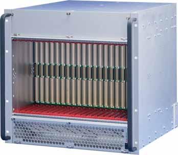 System VME4x subrack systems 10 U, 21 SLOT, WITH REAR I/O Main Catalogue System for vertical board mounting with board formats Rear, rear I/O: U, 80 mm deep Backplane VME4x 21 slot, +1 U, with P0