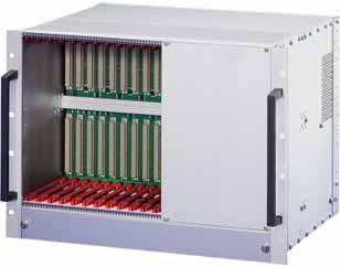 Systems VME subrack systems 7 U, 12 SLOT Main Catalogue System for vertical board mounting with board format Backplane VME 12 slot, U, J1/J2 monolithic PSU, open frame, 444 W (400 W at < 180 V AC )