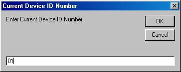 1 2 4 Click Write ID 1 a box comes up asking for the current
