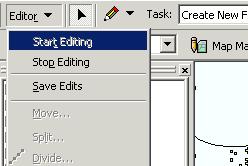 Editing in ArcMap An important component of ArcMap and the IFMAP Toolkits is the ability to edit or create data in the map display. This is accomplished using the Editing Toolbar.