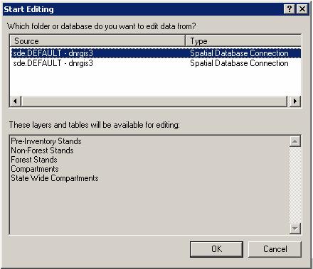 You will be prompted to select the server that contains the data you want to edit.
