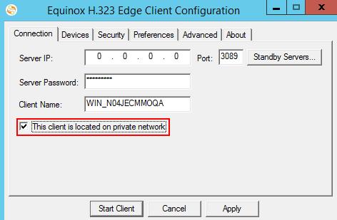 Enabling the Enterprise Gatekeeper to Route IP Calls 3. On the Advanced tab: Figure 9: Equinox H.