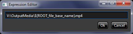 Step 3: Using the File Base Name in the File Output component Select the File Output component, click on the button to the right of the File property and select Expression.