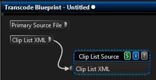 As with the Media File Input component, this component will initially have no output pins. Select the root of the Transcode Blueprint by clicking anywhere on the background.