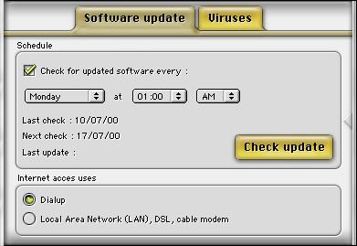 Chapter 4 Quick Start NetUpdate Settings It is essential that you make regular updates to VirusBarrier, to ensure that you are protected from the latest viruses.