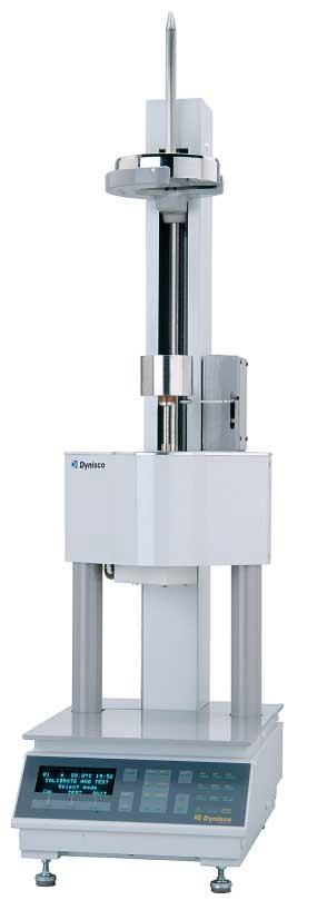 Weight raising and lowering system Electric or pneumatic drive available Optional digital encoder for precise piston displacement measurement Precision-heated barrel Optional automatic cut-off device