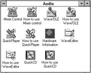 x Audio Drivers Audio Installation After your system is rebooted, enter Windows to see that the Audio Software is correctly installed.