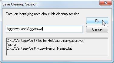 You will then be prompted to enter a session name which you can retrieve at a