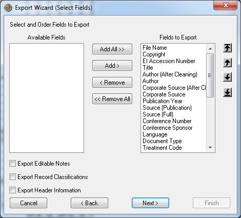 As with the Export Raw Records and Create Sub-dataset operations, you can export All records, a set of records according to a Selection made in a list or matrix view, or records from an