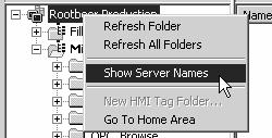 5-22 The tag browser shows all Data Server and HMI tags.