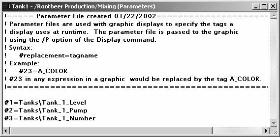 5-72 When the graphic is complete, create a parameter file.