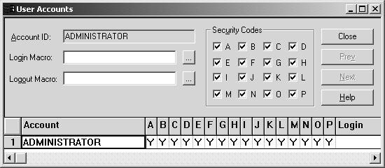 5-80 Select your local computer in the Windows Domain drop down box (unless your computer is part of a Domain, and not a Workgroup). Select the Administrator user account.