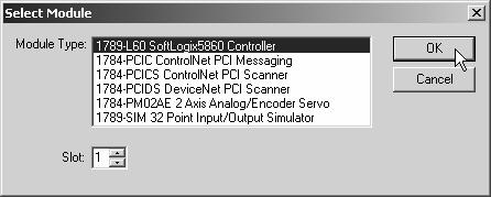 2-13 Select the L60 SoftLogix
