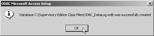 Call it ODBC_DataLog. Click OK.