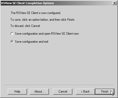 14-7 Finishing the Client Configuration The last step of the configuration file is