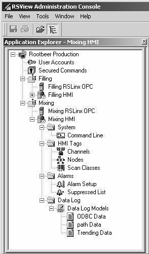 14-9 The Administration Console Application Explorer Use the editors and the Tools menu to make