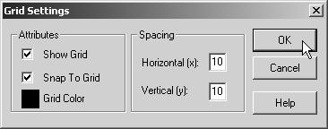 Select the Grid Settings command from the right click menu, or from the View menu, to
