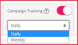 Rank Tracker User Guide 5 Campaign Tracking If you no longer wish to track a campaign, you can turn Campaign Tracking off by going into Edit Campaign, clicking the toggle to