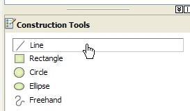 5) On Create Features window, click lineament; and on Construction Tools window, click Line.