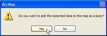 Next will appear Export Data window.
