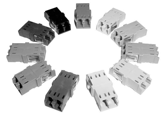 LC SECURE Product Offering (Continued) LC Duplex Adapters Flange mount, flangeless, and SL Series configurations High quality ceramic sleeves Suitable for singlemode and multimode Key and color
