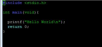 Run a Hello world program Type emacs hello.