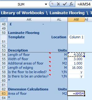 To do this we need to multiply the Length of floor by the Width of floor, and add Additional areas of floor.