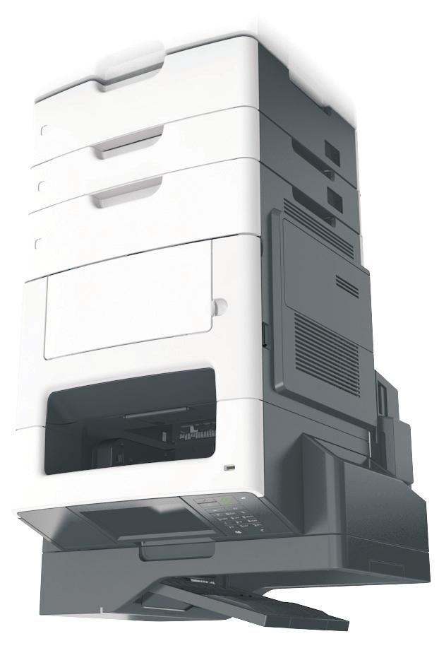 Learning about the printer 14 Configured model 1 1 2 3 3 2 1 Optional 250 sheet tray 2 Optional 550 sheet tray 3 Optional stapler Using the Embedded Web Server Note: This feature is available only in