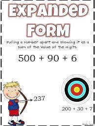 each place value expanded form A way