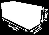 height, width and depth,