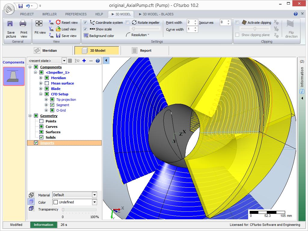 2. Software tools a) CFturbo Modern turbomachinery design software for Pumps Ventilators Compressors Turbines Covers all major types: Radial Mixed-flow Axial