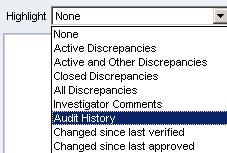 OC RDC FEATURES (cont.) > Audit History Audit History OC RDC automatically keeps a history of any data changes that have occurred for each field after the ecrf has been saved the first time.