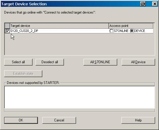 Configuring the drive object 6 6.1 Configuring the drive unit In the example configuration, the "S120_CU320_2_DP" drive unit is configured for operation in the online mode.