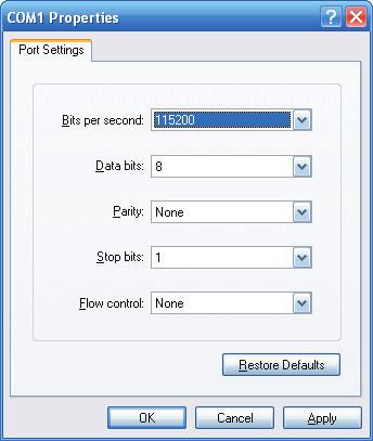 4. Terminal Setup To configure the system, connect a serial cable to a COM port on a PC or notebook computer and to RJ45 type of serial port of the Industrial Managed Switch.