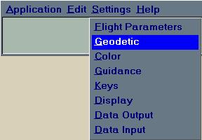 5.9.2 Settings Menu - Geodetic The Geodetic settings are used for positioning and mapping.