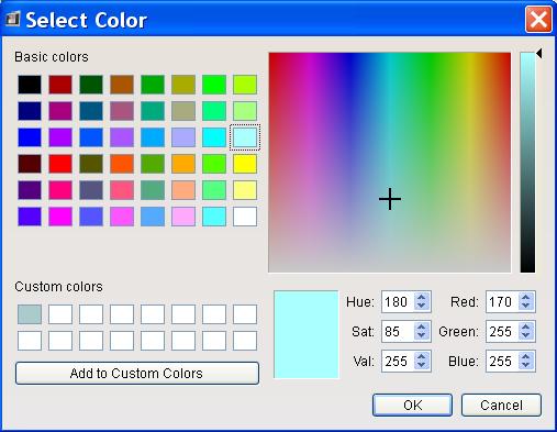 Toolbar colour Select any colour for the toolbar. This is the area at the foot of the user interface that encompasses the logo and navigation arrows. Icon colour Select any colour for the icons.