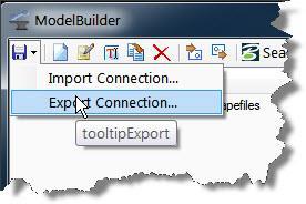 Select the ABC Gas entry and in the Model Builder menu click on Export Connection EXERCISE: CREATING THE UTILITY MODEL FROM MODEL BUILDER 1.