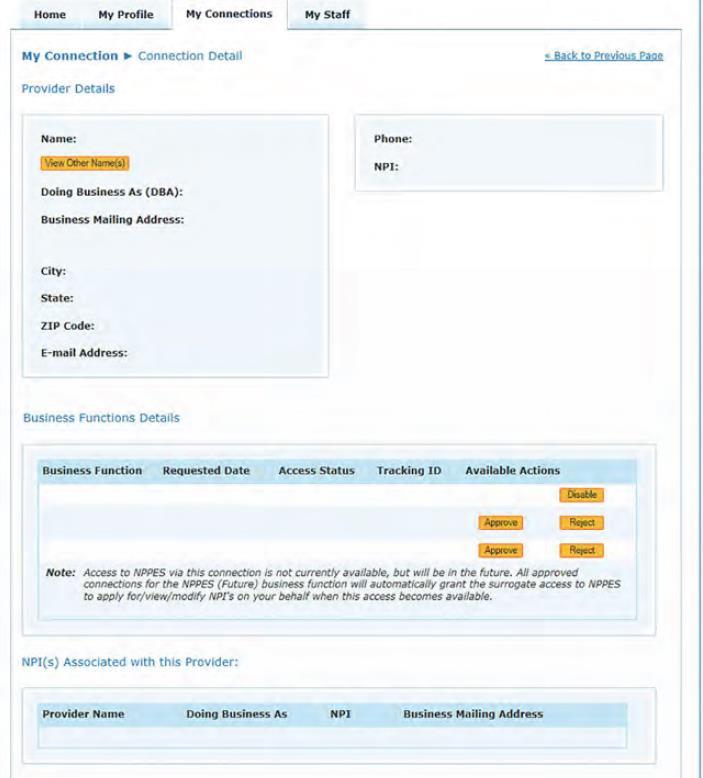 Connections Status In the My Connections tab you can view the details and status of each of your connections Once your account is