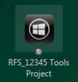 2. Single click the icon for your virtual machine, RFS 7025 Desktop. Examples of icon 3.