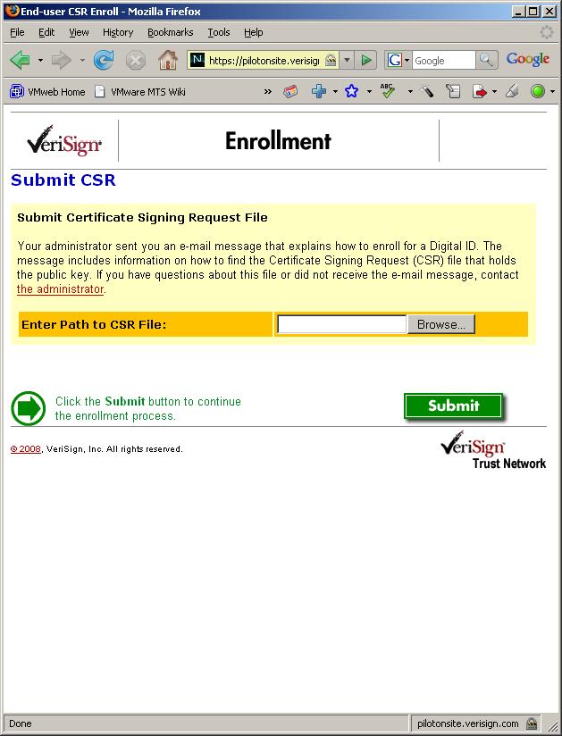 Next you will see a page titled Complete Enrollment Form.