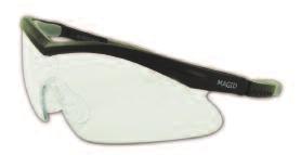 Quartz Series The Quartz Series safety glasses feature a frameless, wraparound unilens design with a hard-coated, impact-resistant polycarbonate lens.