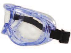 The safety spectacles one-piece polycarbonate lens is hard-coated for scratch resistance and clear, detachable sideshields offer superior side and top protection.