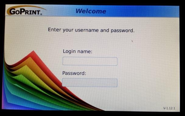 Enter Login name and Password When the user walks up to the copier, it is locked down preventing the user from