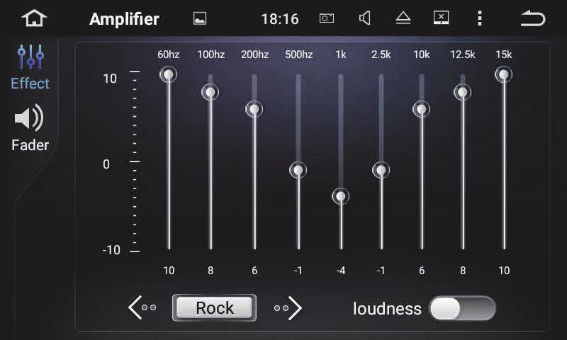2 Fader/balance adjustment You can select a listening position