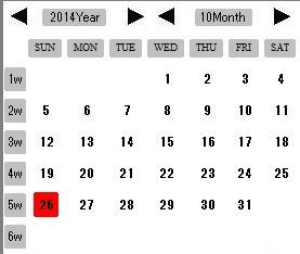 2.0.2 Calendar Provide simple daily workout pattern information.